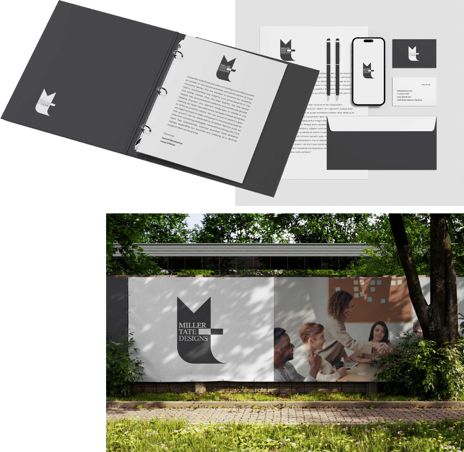 Miller Tate Designs brand application