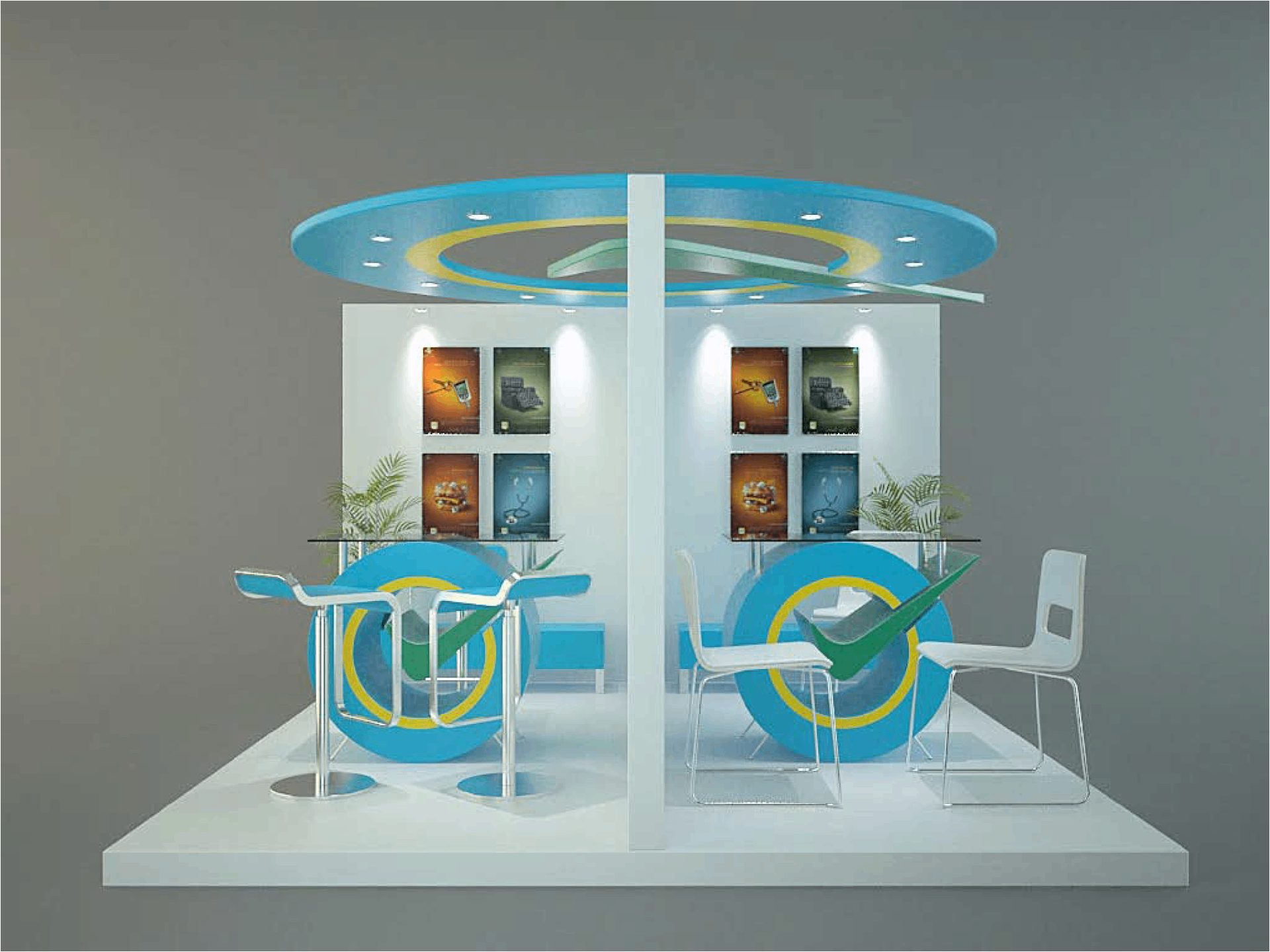 Ministry of Health diabetes awareness booth render view one